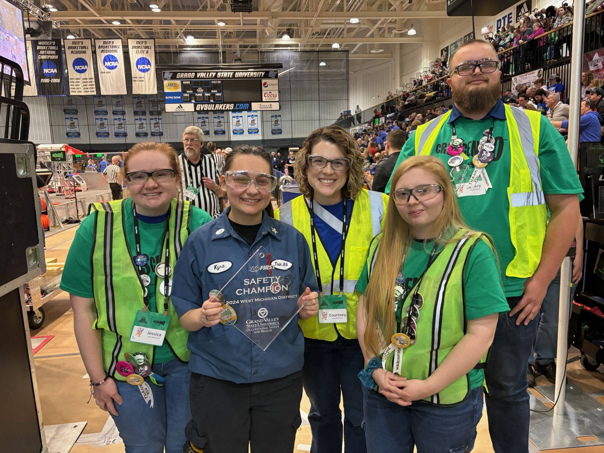 GVSU Students at FIRST Robotics!